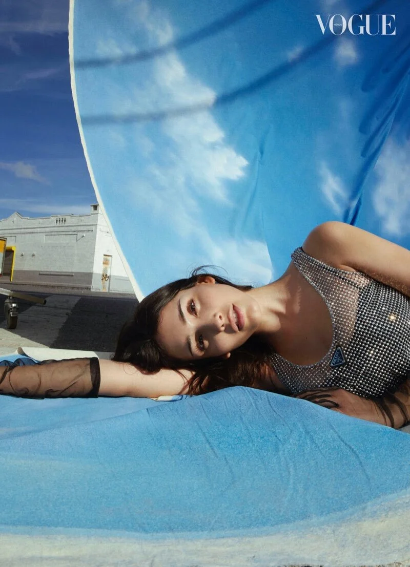 Gossip Girl Zion Moreno Covers Vogue Mexico August 2021 by An Le